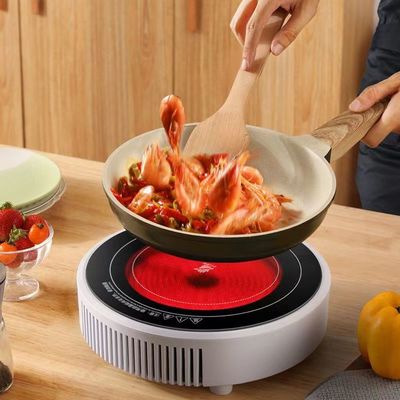 Inductiekookplaat 3500W Zwartgoud Keramische glazen plaat Single Burner voor het koken