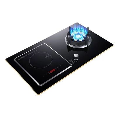 2 Brander gehard glas gas kookplaat opvouwbare brander voor desktop ingebedde installatie