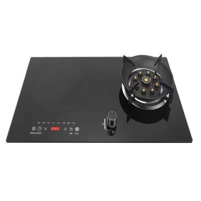 2 Brander gehard glas gas kookplaat opvouwbare brander voor desktop ingebedde installatie