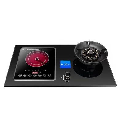2 Brander gehard glas gas kookplaat opvouwbare brander voor desktop ingebedde installatie