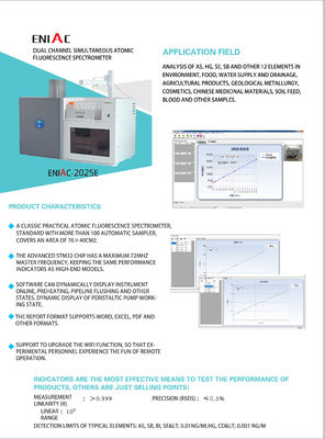 Elementdetectie Atomaire fluorescentie spectrometer voor analyse van sporen van monsters van 60 kg
