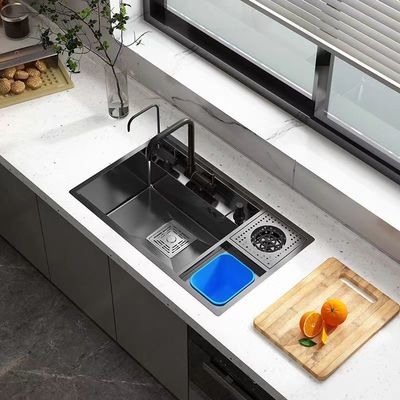 Moderne ontwerp milieuvriendelijke beton vanity handwasbak voor hotel badkamer gootsteen
