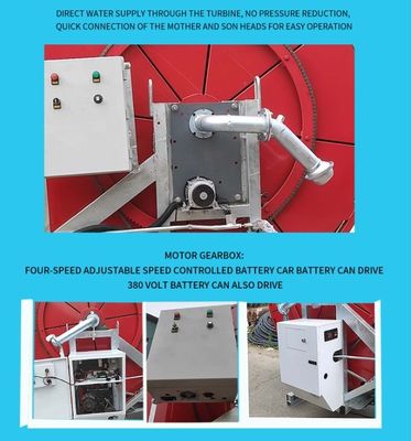 11kw landbouwgrond irrigatieapparatuur sprinkler sproeislang spoel irrigatie machine
