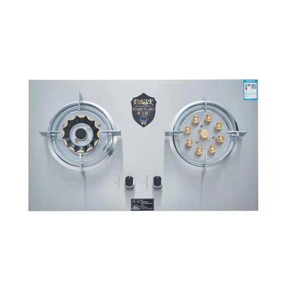 SS-paneel 2 Flippable Burner Gasstove Slim 2 Burner Keukenapparaat Beschermingskoffer