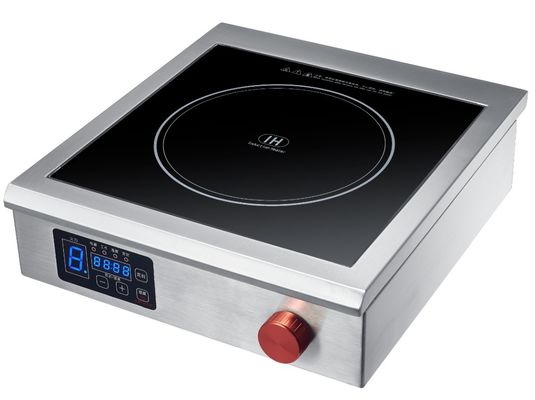 220V vierkante commerciële inductieoven 2000w met piezoelektrische keramische ontsteking