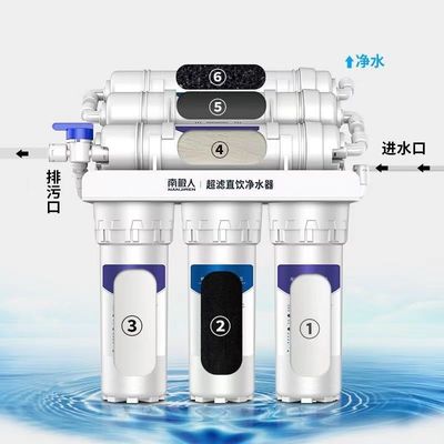 Drinkwaterreiniger met omgekeerde osmose 6 fase Wit RO-waterfilter Capaciteit 75 GPD