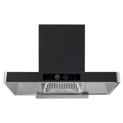 Muurmontage Keuken Island Range Hood met topzuiging en 2*1,5W LED lamp