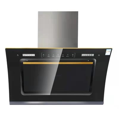 Muurmontage Keuken Island Range Hood met topzuiging en 2*1,5W LED lamp