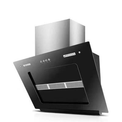 Muurmontage Keuken Island Range Hood met topzuiging en 2*1,5W LED lamp