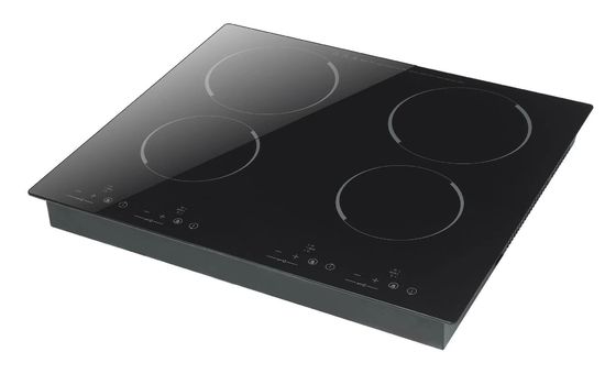 4 Brander Zwarte inductiepoeder met extractie DIAMOND 60 Made in Italy Design