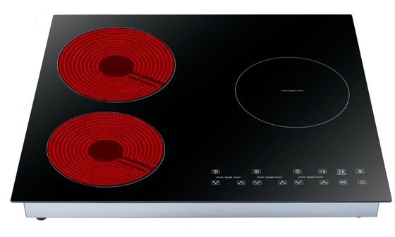4 Brander Zwarte inductiepoeder met extractie DIAMOND 60 Made in Italy Design