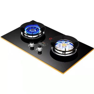 Explosiebestendige glazen panelen Gaskachel met thermocouple Flameout Protection 2 Brander