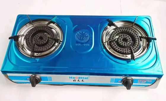 Huis Keuken Tafel Gaskachel IJzer Brander Gas Kookkachel 2 Brander met Messing mondstuk