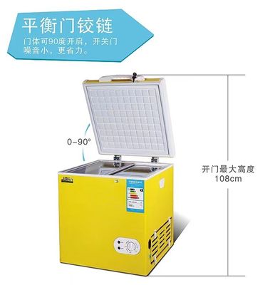 Capaciteit 90L 12v 220v ac dc vriezer mini-koelkast voor auto trek zonnebril koelkast