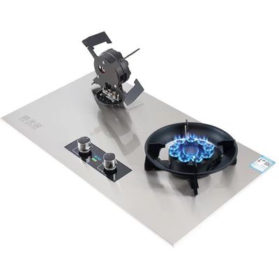 NO Private Mold Gas Cooker Electronic Ignition Double Burner Gas Hub voor keukenapparaat