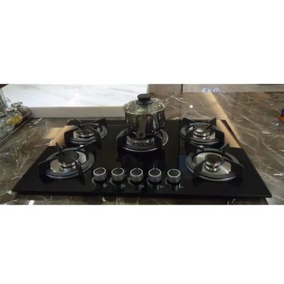 Automatische ontsteking 5 brander gaskachel voor het koken in commerciële keukens
