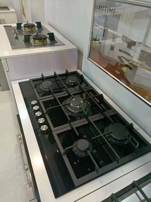 Automatische ontsteking 5 brander gaskachel voor het koken in commerciële keukens