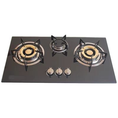 Geen privé-schimmel gas kookplaten 3 brander Home Commerciële blauwe beste vlam kachel Stand Wok