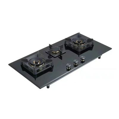 Geen privé-schimmel gas kookplaten 3 brander Home Commerciële blauwe beste vlam kachel Stand Wok