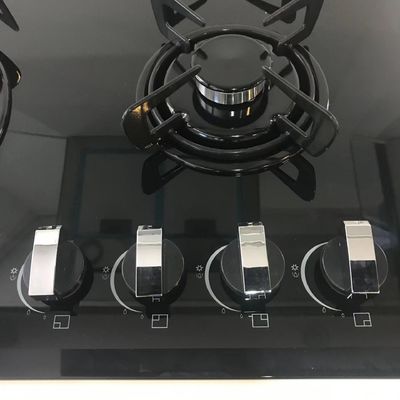 Ingebouwde 60 cm gaskookplaat met gehard glas en 4 branders