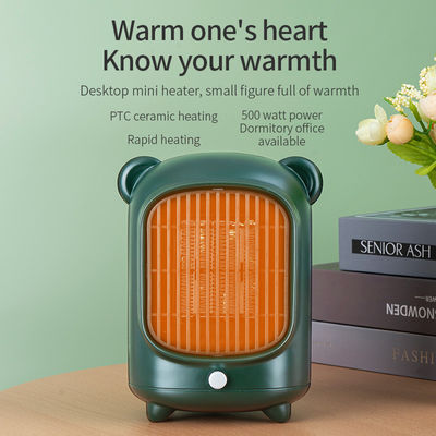 500W PTC keramische elektrische ventilator draagbare slimme persoonlijke mini retro ruimteverwarmer met CE