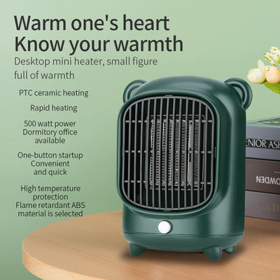 500W PTC keramische elektrische ventilator draagbare slimme persoonlijke mini retro ruimteverwarmer met CE