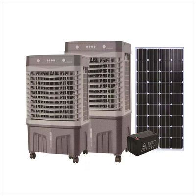 60L zonne-energie industriële mobiele draagbare verdamping luchtkoeler met schakelaar besturing