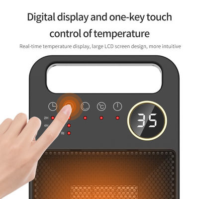 Touchscreen elektrische verwarming draagbare PTC keramische ventilator met afstandsbediening en installatie