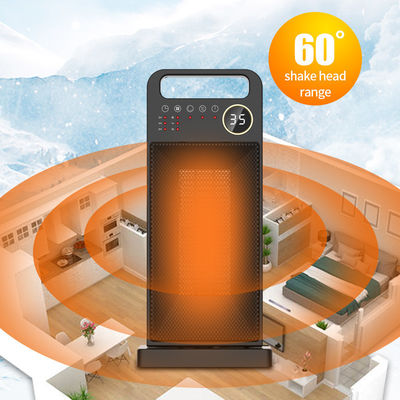 Touchscreen elektrische verwarming draagbare PTC keramische ventilator met afstandsbediening en installatie