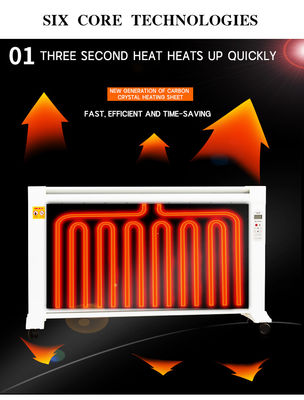 Smart Home Elektrische verwarming met 1350W Grafeen Mica Plaat Verwarming 1350W