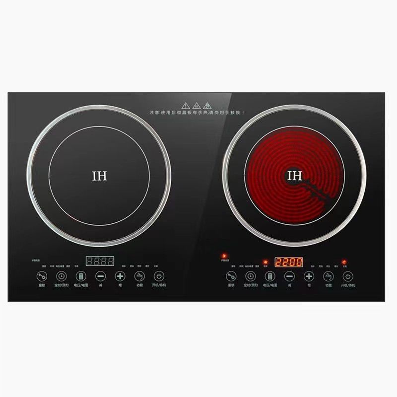 2 Branderplaten Gaskachel en elektrische dubbele kachel Inductie-kookplaat voor keuken koken